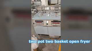 OFG-H226 Two Pot Two Big Basket Auto Lift Big Capacity Digital Computer Panel Gas Chips Open Fryer 
